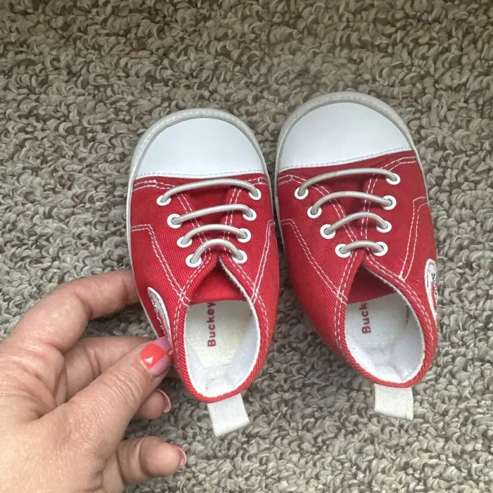 Ohio State Buckeyes Pre-Walker Baby Shoes Size 6-9 Months